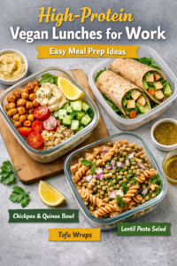 High-Protein Vegan Lunches for Work (Easy Meal Prep Ideas) - plant